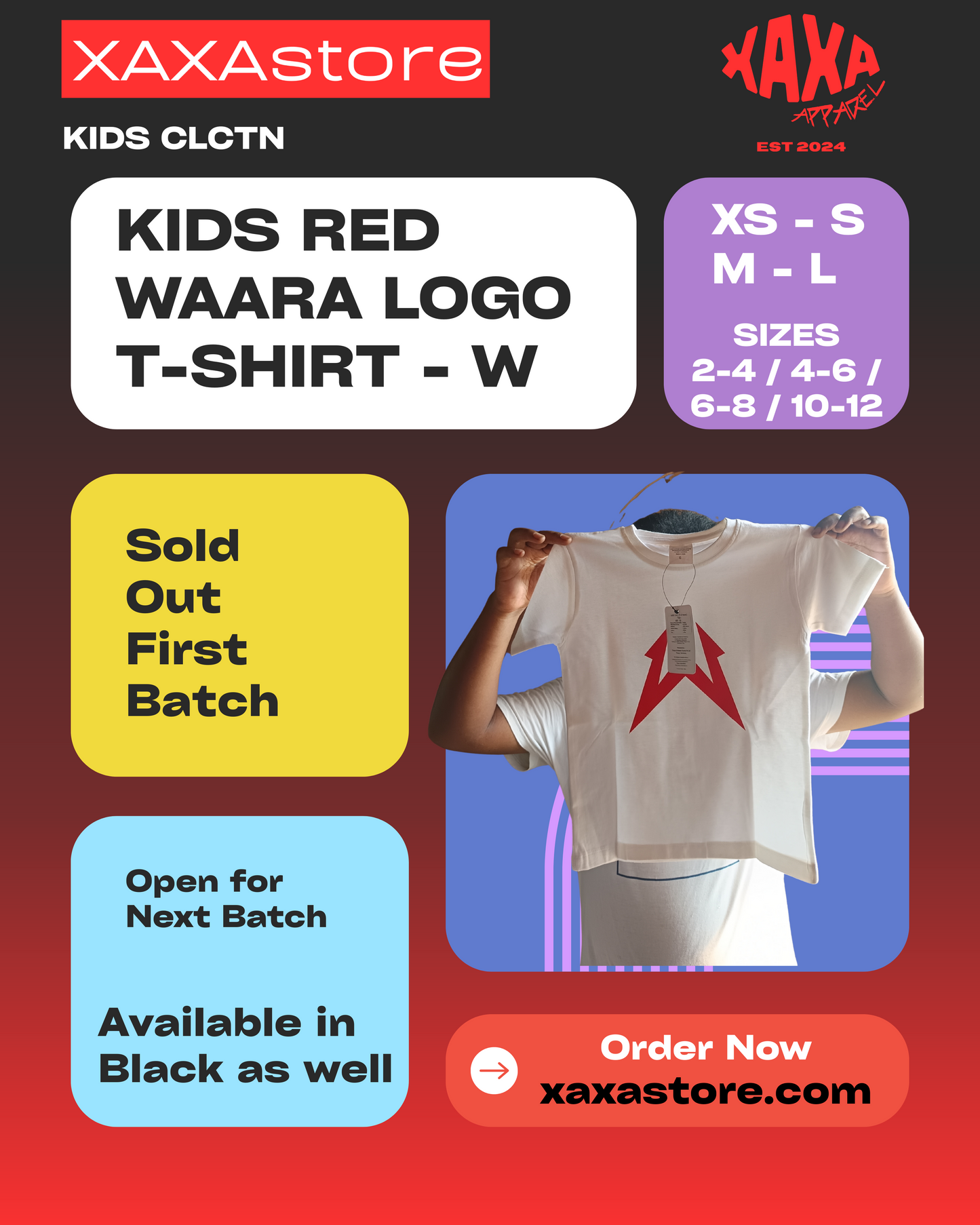 XR WAARA LOGO - KIDS T-SHIRT